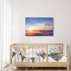 Kép - Naplemente a felhők felett (90x60 cm)