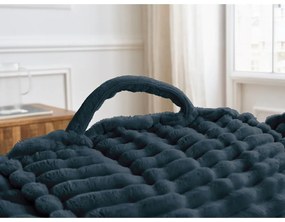 Sötétkék kordbársony babzsákfotel Socrate – Bobochic Paris