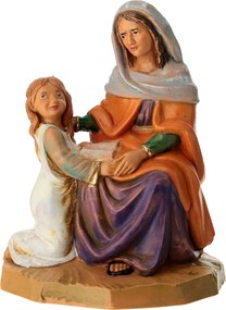 Szent Anna Betlehem Figura Máriával 12cm magas Fontanini figurákhoz