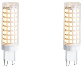 Set van 2 G9 dimbare LED lampen 5.5W 500 lm 3000K