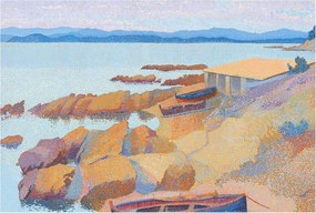 Dekoratív fotótapéta falra Egyszerű összeszerelés Tengeri kilátás 104x70 Ragasztó