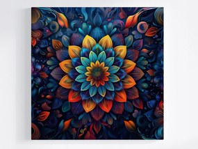Vászonkép Canvas Mandala Virág Absztrakt Színes Grafika 40x40