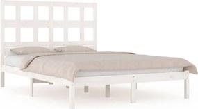 vidaXL fehér tömör fenyőfa ágy matrac nélkül 160 x 200 cm