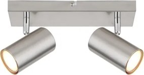 Globo 57911-2 Fali lámpa, fém matt nikkel, króm, HxSzxM: 260x60x120mm, 2x GU10 35W 230V izzók nélkül