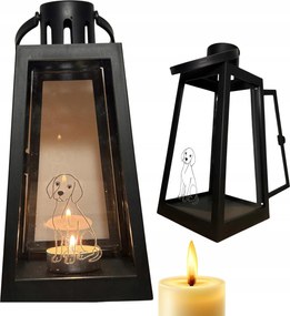 Kutyamécses fekete ajándék gyertya