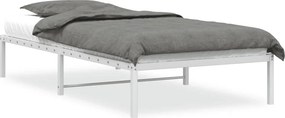 vidaXL fehér fém ágykeret 107x203 cm