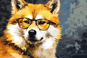 Poszter 30x20cm Intellektuális Kutya