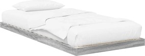 vidaXL Földi ágykeret Sonoma 75 x 190 cm Faanyag