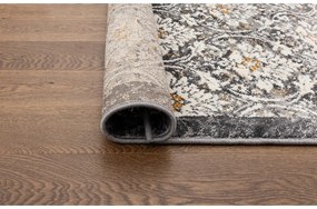 Sötétszürke-elefántcsont színű futószőnyeg 80x250 cm Soft Viskan – FD