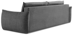 Sötétszürke kinyitható kanapé 230 cm Leila – Makamii