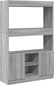 vidaXL szürke sonoma szerelt fa magasszekrény 92 x 33 x 140 cm