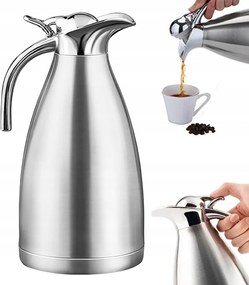 Thermo termosz acél 2L Konferencia Kávé Tea