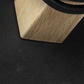 Rusztikus fali lámpa fekete fával - Chon