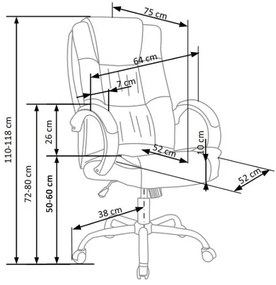 Irodai szék RELAX fekete