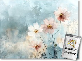 Fotótapéta Flizelina Természet Kert Rét Virágok Kozmosz Nyár 104x70,5 ragasztó