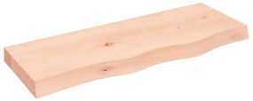 kezeletlen tömör tölgyfa fali polc 80x30x(2-6) cm