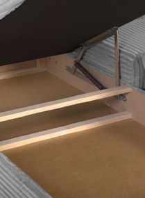 Jobb oldali, ággyá alakítható sarokkanapé TIL Sötétkék