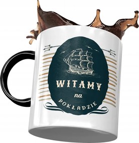 Fekete üdvözlő bögre Munkahelyi üdvözlő bögre fényképes nyomtatással