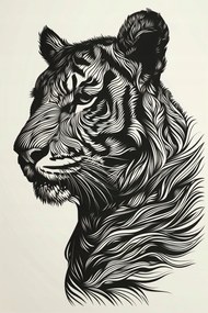 Poszter 20x30cm Tigris fütyülés