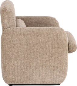 TOGO Modern pihenőfotel, sötétbézs kárpittal