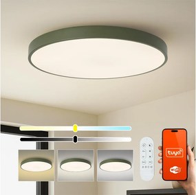Brilagi-LED Dimmelhető medencelámpa POOL SMART LED/128W/230V 100 cm Wi-Fi Tuya+ távirányító zöld