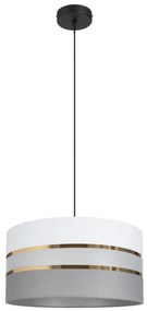 Belis Csillár zsinóron CORAL 1xE27/60W/230V á. 40 cm fehér/szürke BE0645