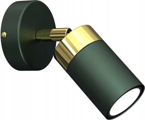 Elegáns üveg fali lámpa zöld arany 1XGU10 Joker MLP7717 Eko-light