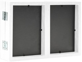 fehér háromszárnyas fényképkeret 28x18 cm + 2x(13x18 cm)