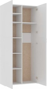 Fehér forgácslap tárolószekrény 80 x 35,5 x 180 cm