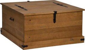 vidaXL tömör fenyőfa HALDEN tárolószekrény 91x91x47 cm