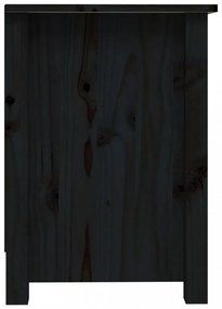 fekete tömör fenyőfa TV-szekrény 103 x 36,5 x 52 cm