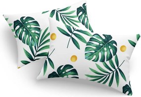 Monstera párnahuzat szett, zöld