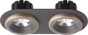 RENDL SHARM R II zápustná hnědá/perleťová zlatá 230V LED 2x10W 24° 3000K