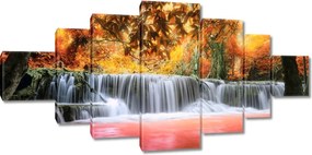 Vászonkép 200x100 Narancssárga vízesés