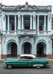 Poszter 42x59,4cm Antik autó a Havanna utcában 2, Assaf Frank