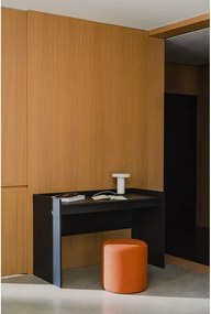 Terrakotta színű gyapjú puff Folk – noo.ma