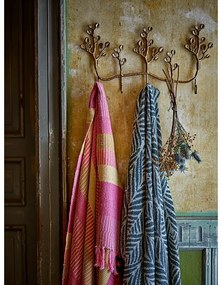 Zöld-bézs újrahasznosított pamut takaró 130x160 cm Ugento – Bloomingville
