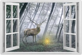 Poszterek 60x40 Szarvas az erdőben