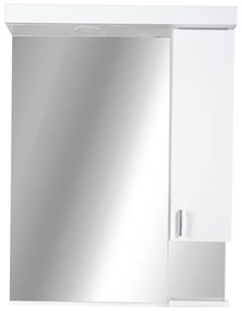 Viva STYLE Tükrös fürdőszobai szekrény LED világítással - JOBBOS szekrénnyel - 75 x 97 x 17 cm