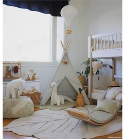 Bézs mosható kézi szövésű pamut gyerek szőnyeg 120x180 cm Monstera Natural – Lorena Canals