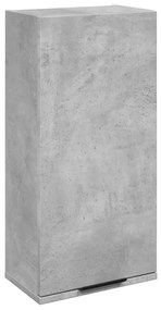 betonszürke fali fürdőszobaszekrény 32x20x67 cm