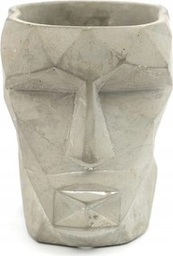 Virágtartó Fejvédő Beton Cement 23x17 Szürke Arc Apollo 20 25