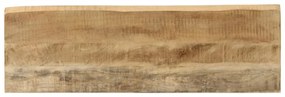 tömör mangófa konzolasztal természetes éllel 105 x 33 x 76 cm