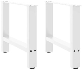 2 db fehér dohányzóasztal láb 60 x (42-43) cm acél
