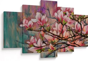 Kép - olajfestmény, virágzó Sakura (150x105 cm)