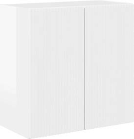 vidaXL TV Fali Szekrény Magas Fényű Fehér 59,5 x 31 x 60 cm Faanyag