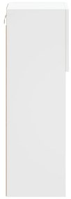2 db fehér TV-szekrény LED-világítással 30,5 x 30 x 90 cm