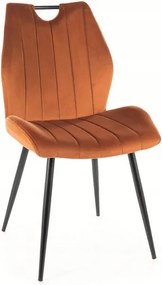 Arco Velvet fahéj kárpitozott szék Sig nappaliba