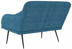 kék bársonypad 110 x 76 x 80 cm