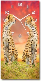 Modern falióra Két gepárd 30x60 függőleges